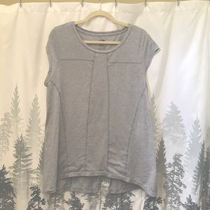 North Face Flash Dry Cap Sleeve Athleisure Swing Top XL Gray
